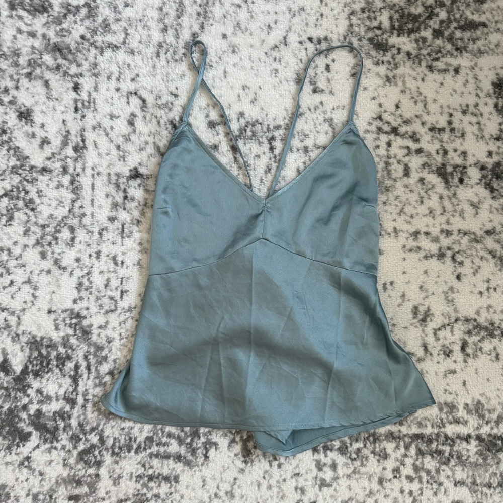 Abercrombie & Fitch Teal Satin Cami